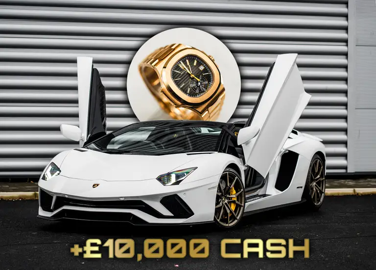 Lamborghini + Patek Philippe + cash bundle