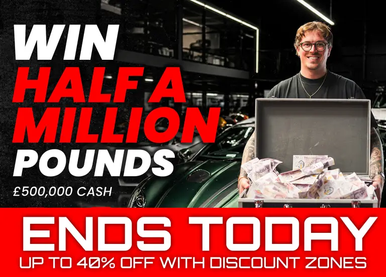 Half a million pounds · £500,000 cash headline